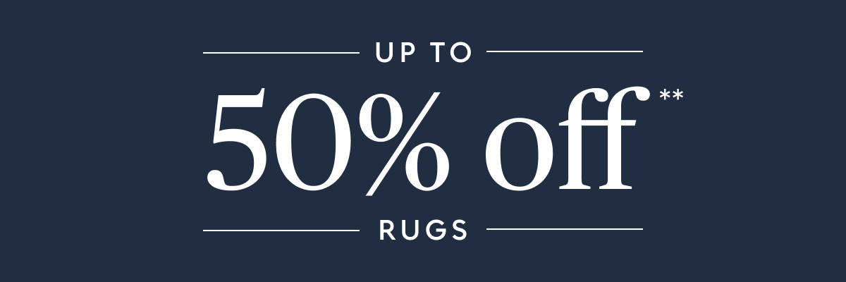 Rugs up to 50% off