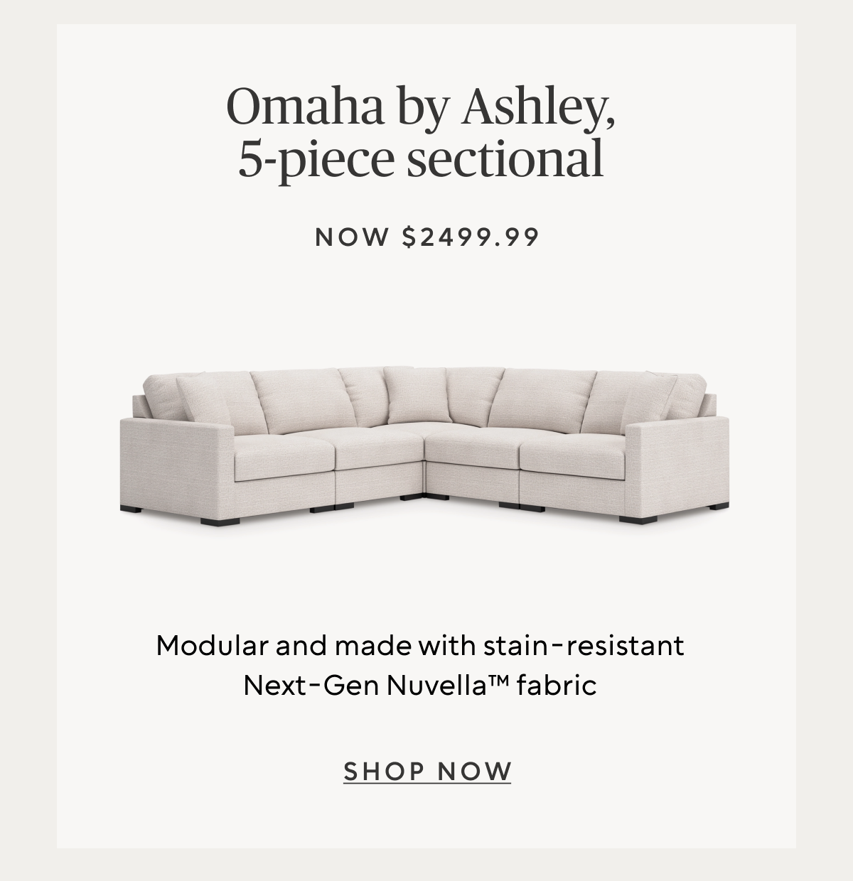 Omaha by Ashley 5-Piece Sectional
