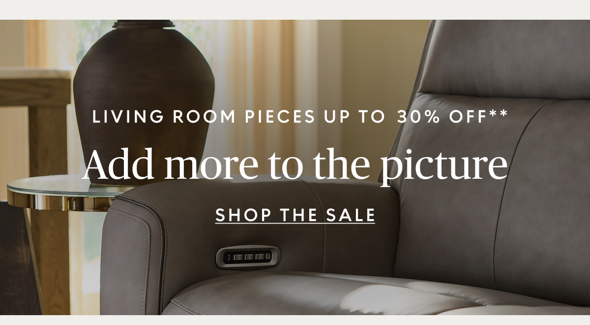 Living room up to 30% off