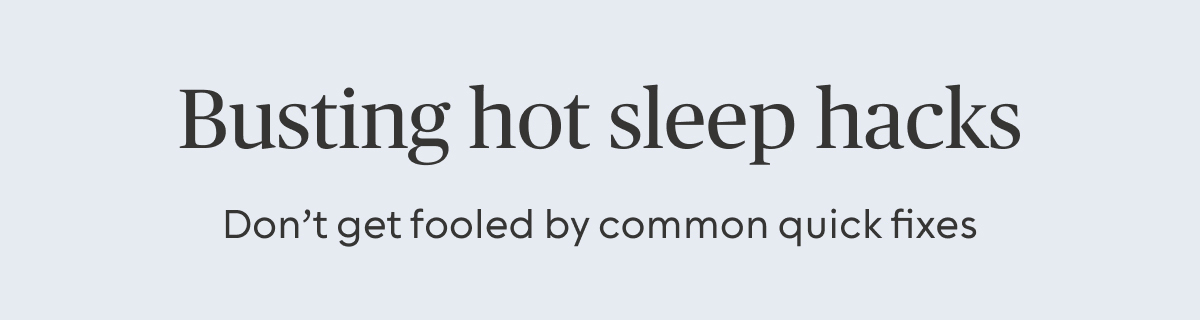 Busting hot sleep hacks