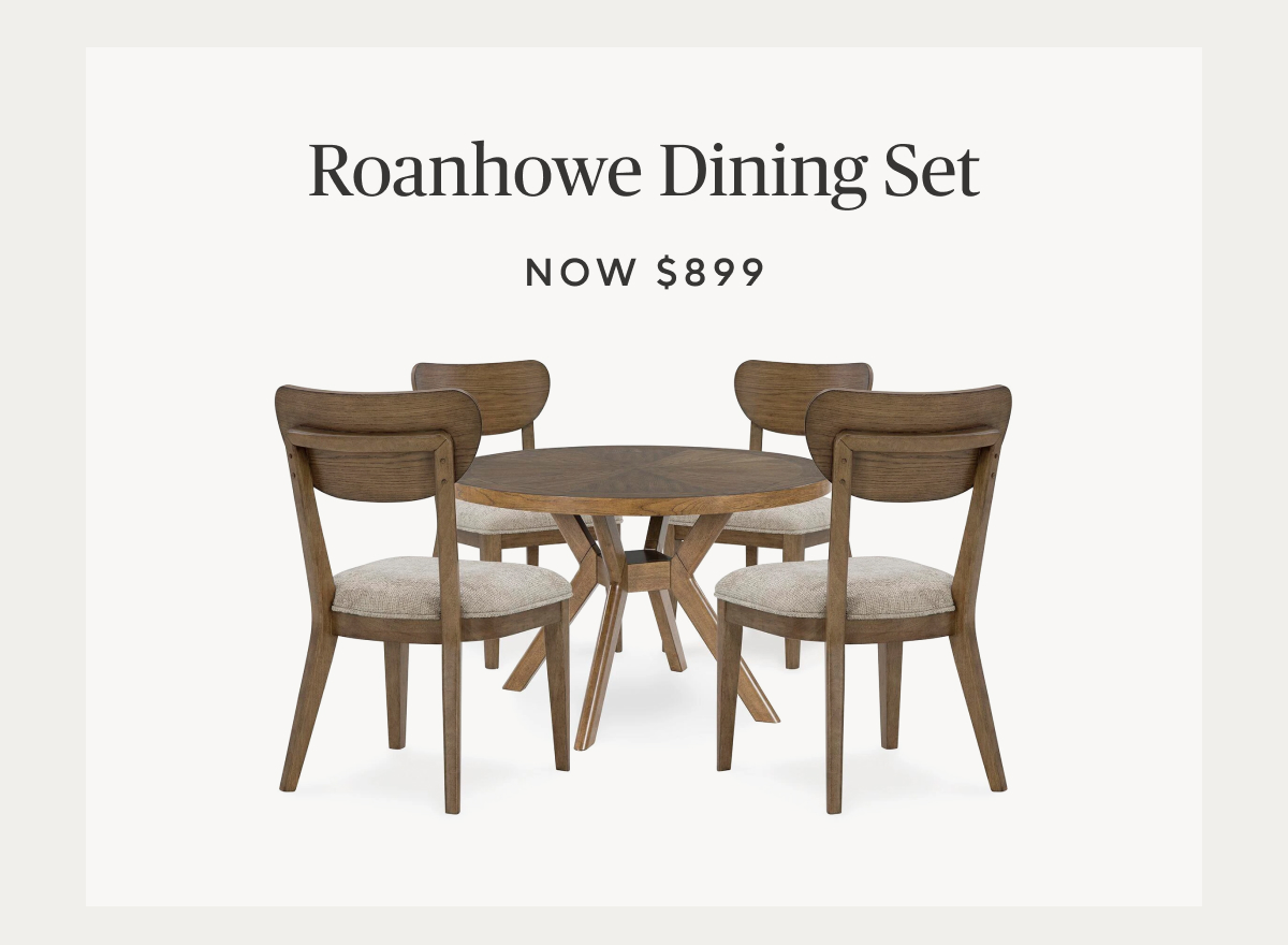 Roanhowe Dining Table and 4 Chairs