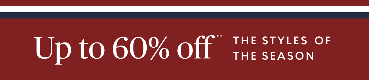 Stars & Stripes Sale up to 60% off