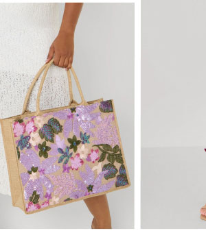 Embellished Canvas Tote
