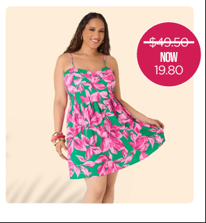 Printed Corset Mini Dress