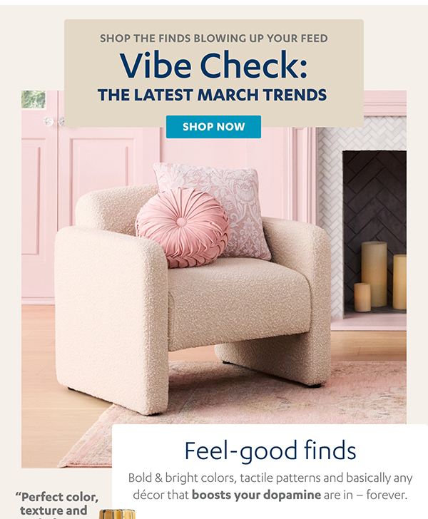 Vibe Check: The Latest March Trends | Shop Now >