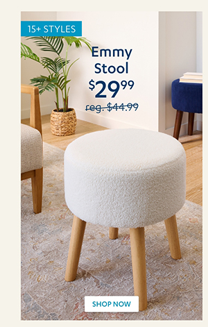 $29.99 Emmy Stool | Shop Now >