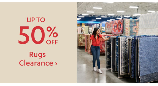 Up to 50% Off Rugs Clearance - Shop Now