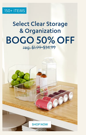 Select Clear Storage & Organization - Insider Perks Price - Shop Now 