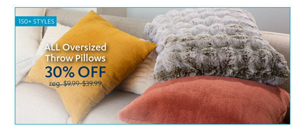 All Oversized Throw Pillows - Insider Perks Pricing 30% Off