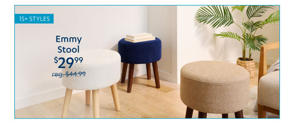 Emmy Stool Insider Perks Price - $29.99 - Shop Now
