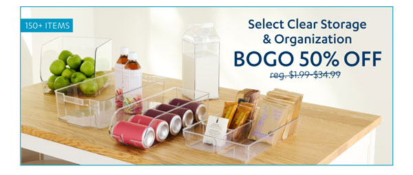 Select Clear Storage & Organization - Insider Perks Exclusive - Shop Now