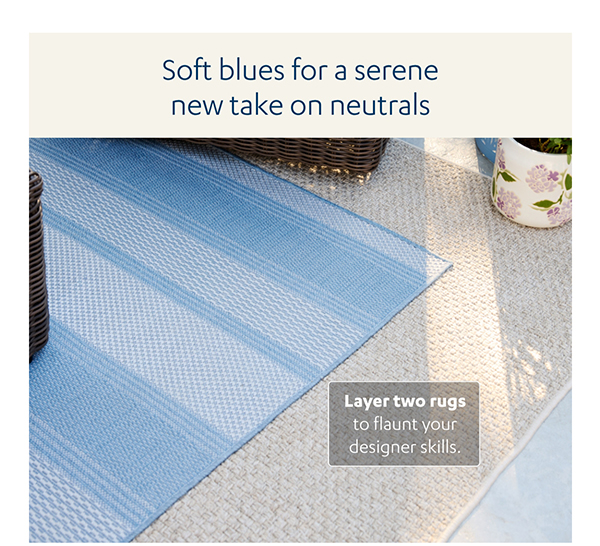 Soft blues for a serene new take on neutrals