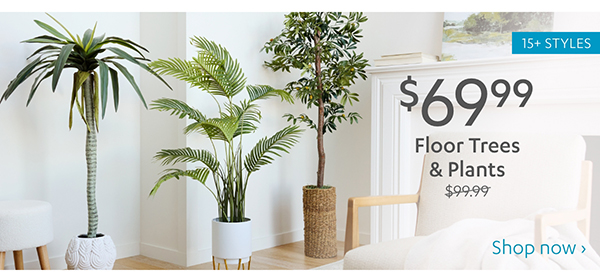 $69.99 Floor Trees & Plants | Shop Now >
