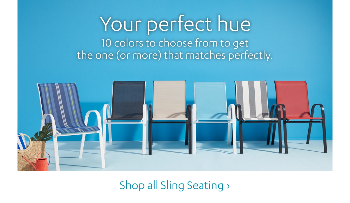 Your perfect hue | Shop all Sling Seating >