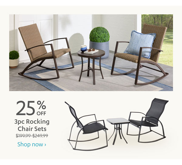 25% Off 3 pc. Rocking Chair Sets - Shop Now