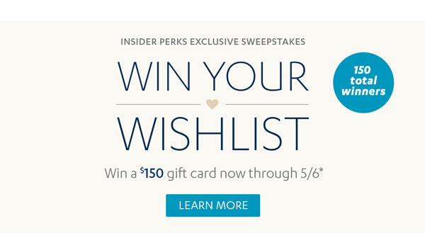 Win Your Wishlist - Learn More
