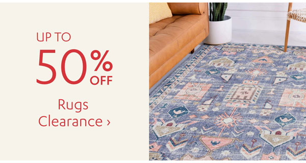 Up to 50% OFF Rugs Clearance - Shop Clearance