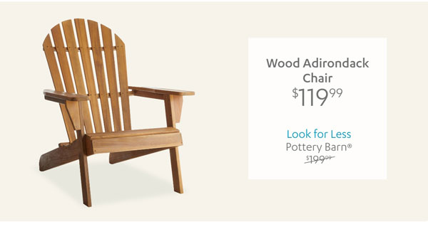 Wood Adirondack Chair