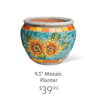 9.5" Mosaic Planter