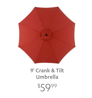 9' Crank & Tilt Umbrella