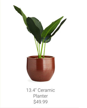 13.4" Ceramic Planter