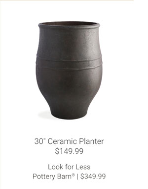 30" Ceramic Planter