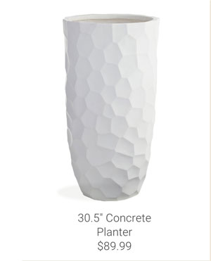 30.5" Concrete Planter