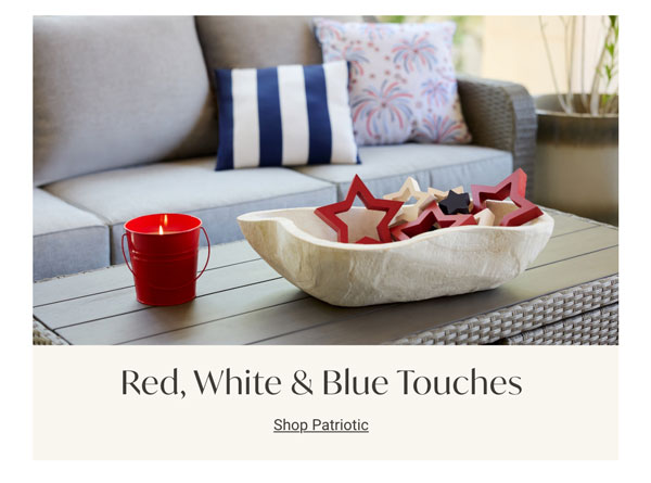 Shop Patriotic: Red, White & Blue Touches