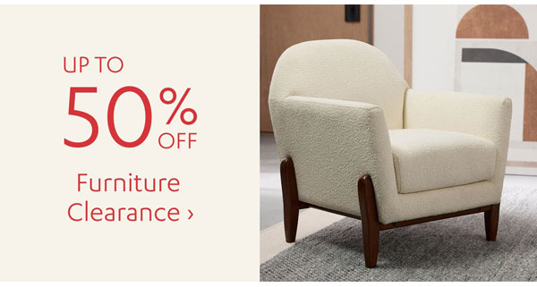 Up to 50% Off Furniture Clearance - Shop Now