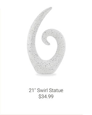 21" Swirl Statue