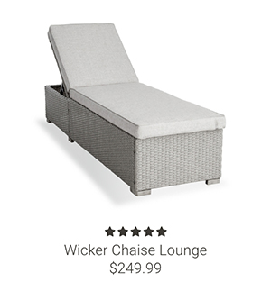Wicker Chaise Lounge