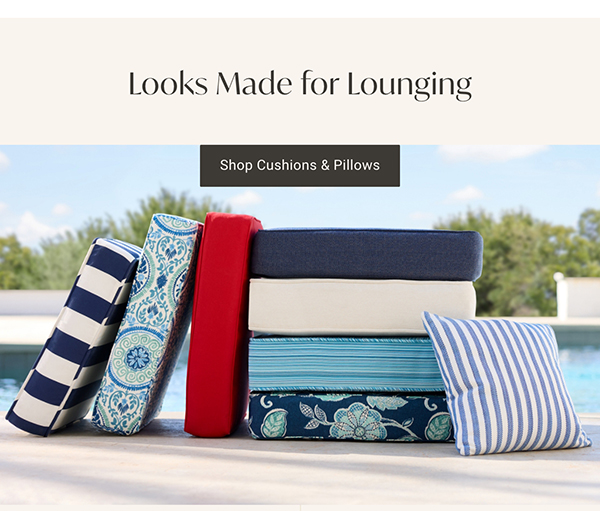 Looks Made for Lounging | Shop Cushions & Pillows >