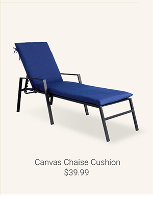 Canvas Chaise Cushion