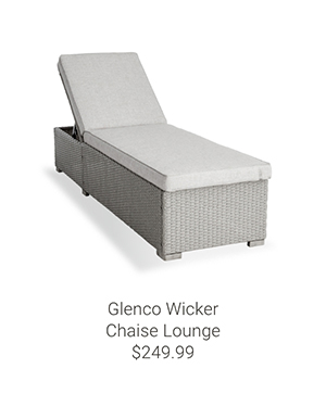 Glenco Wicker Chaise Lounge