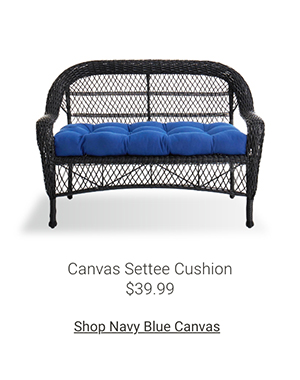 Canvas Settee Cushion