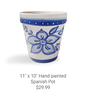 11' x 10' Hand-painted Spanish Pot