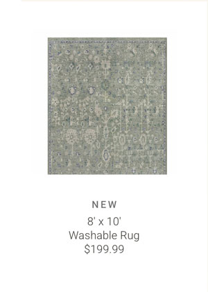 8' x 10 Washable Rug
