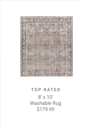8' x 10 Washable Rug