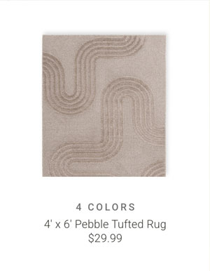4' x 6' Pebble Tufted Rug