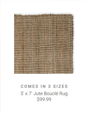 5' x 7' Jute Boucle Rug