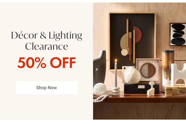 Decor & Lighting Clearance Category - Shop Now