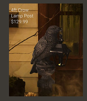 4 ft. Crow Lamp Post