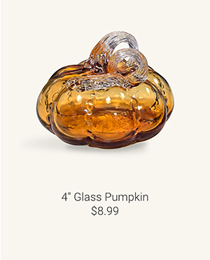 4" Glass Pumpkin