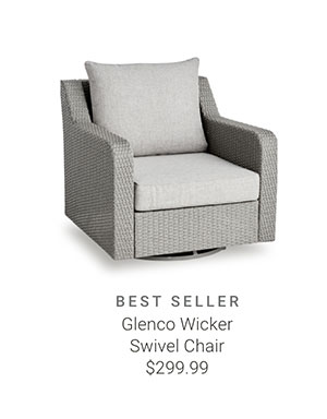 Glenco Wicker Swivel Chair