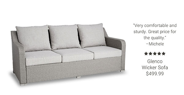 Glenco Wicker Sofa