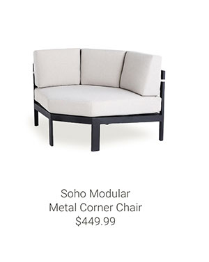 Soho Modular Metal Corner Chair