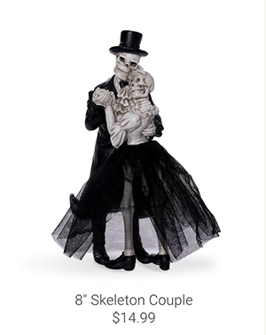 8" Skeleton Couple