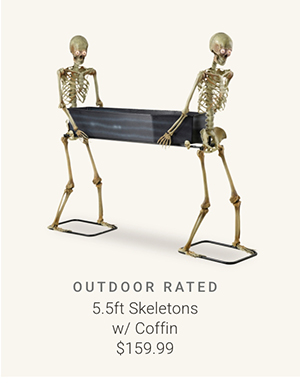5.5ft Skeletons w/ Coffin