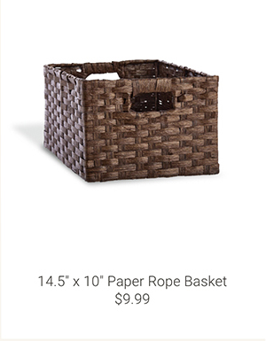 14.5" z 10" Paper Rope Basket