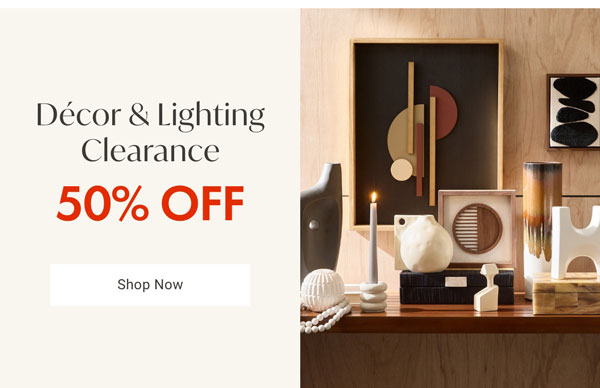 Decor & Lighting Clearance Category - Shop Now